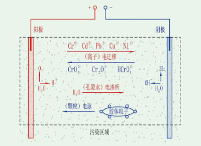 均匀电场下的电动修复技术